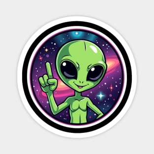 Cosmic Command: The Pointing Alien Magnet