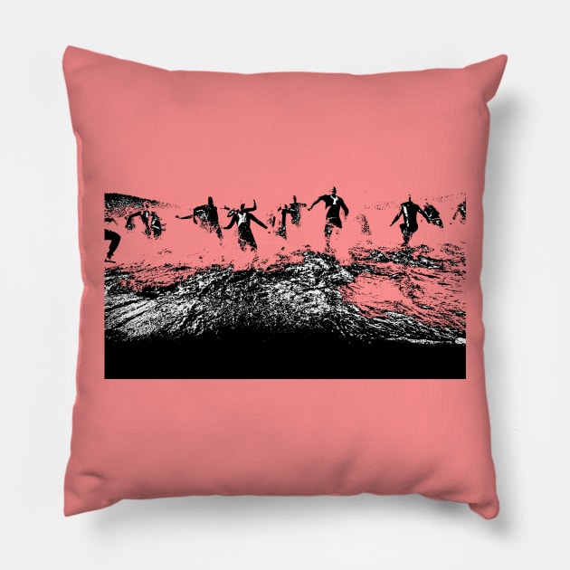 Triathlon Start Pillow by TriHarder12