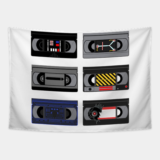 Epic Movies Videocassettes Tapestry by Sachpica