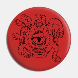 Beholder, black Pin