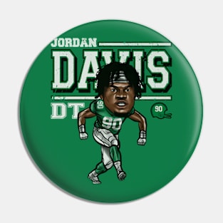 Jordan Davis Philadelphia Cartoon Pin