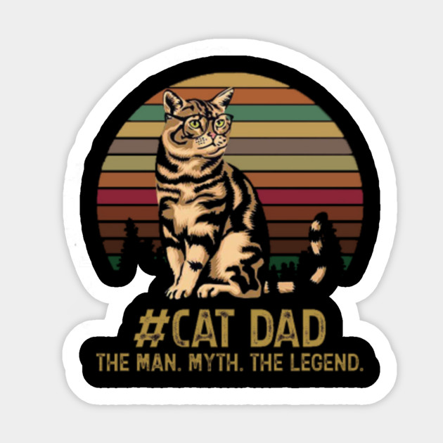 Best Cat Dad Ever Best Cat Dad Ever Sticker Teepublic