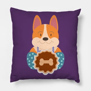 Pumpkin Pie Corgi Pillow