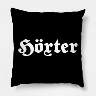 Höxter written with gothic font Pillow