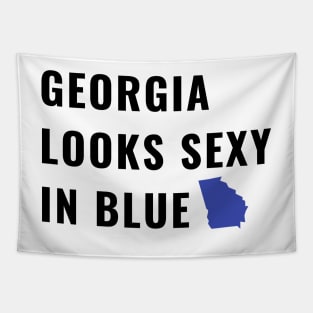 Georgia Looks Sexy in Blue Funny 2020 Election Vote Count Tapestry