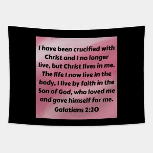 Bible Verse Galatians 2:20 Tapestry