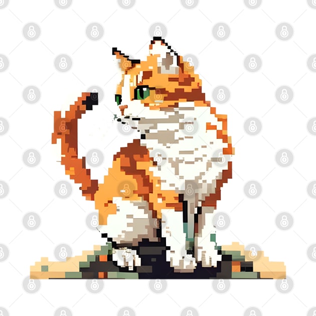 Cat Pixel - Funny Cats by Karin Wright