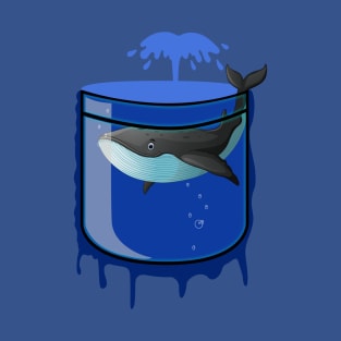 Pocket aquarium - whale T-Shirt