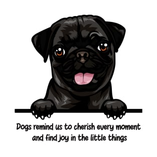 Dogs remind us to cherish every moment  and find joy in the little things T-Shirt