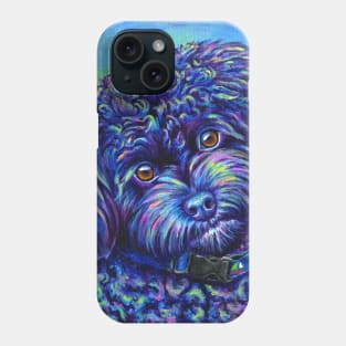 Colorful Black Toy Poodle Phone Case