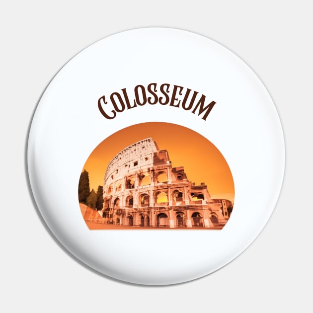 Colosseum Pin by Sirapop Design