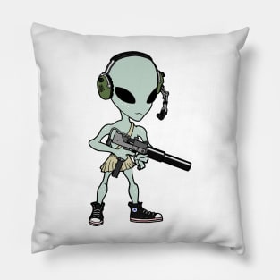 Extra Terrestrial Firepower Pillow