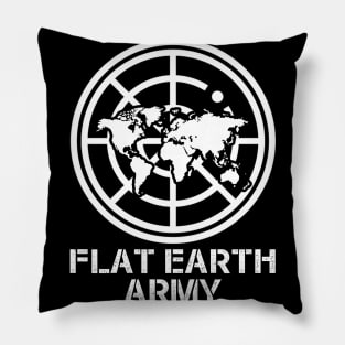 Flat Earth Army Pillow