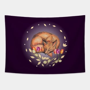 Dreaming Fox Tapestry