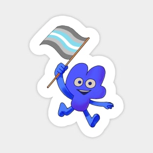 Demiboy Pride Flag Four! Magnet