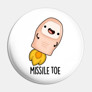 Missile Toe Cute Mistletoe Pun Pin