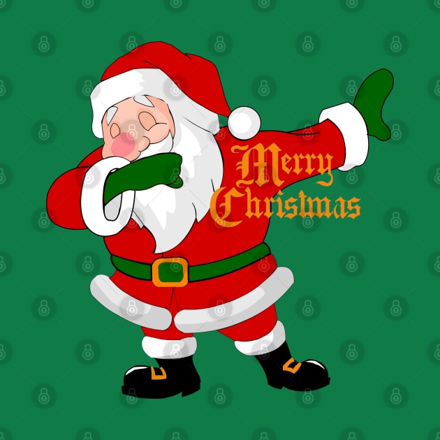 dabbing santa claus funny christmas by gossiprag