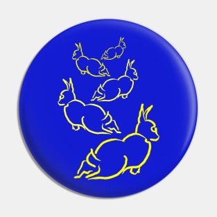 Scattering Rabbits #2 Pin