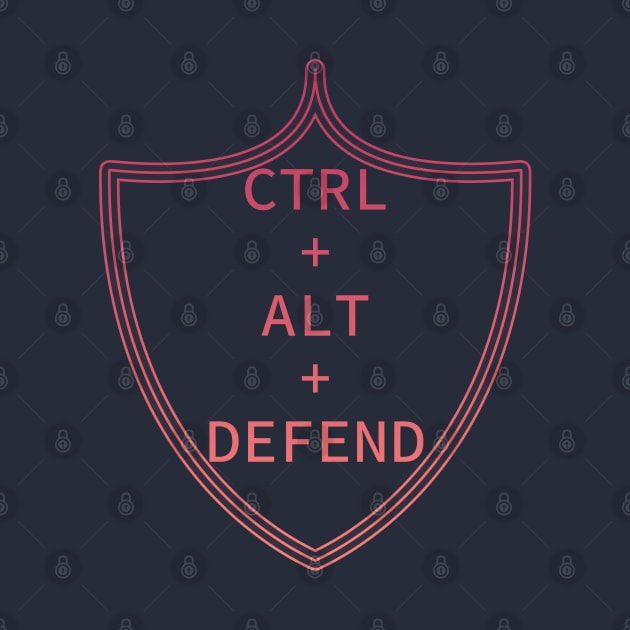 Ctrl+Alt+Defend (red) by McNerdic
