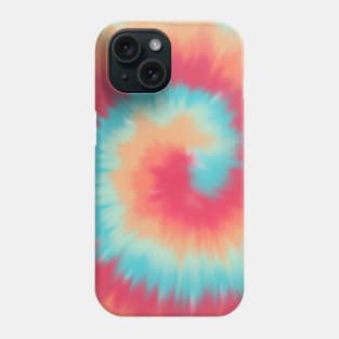 Blue and Red Tie Dye Phone Case