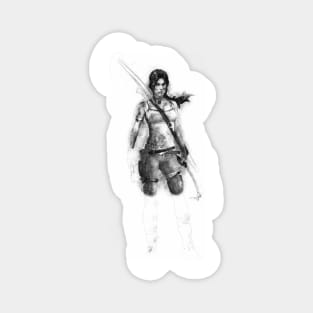 Lara Croft Drawing Magnet