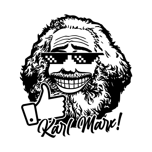 Karl Marx (monochrome) by GetThatCar