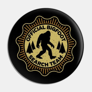 Official Bigfoot Yeti Sasquatch Search Team Pin