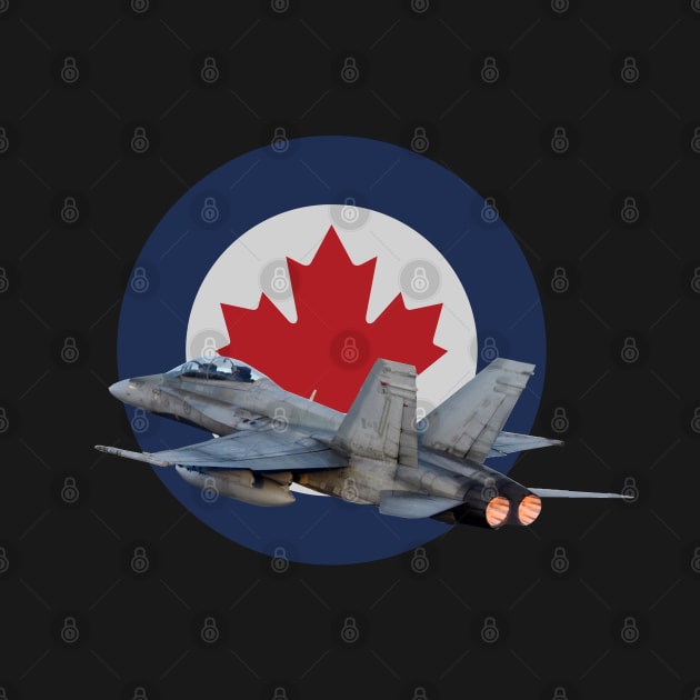 Canadian Airforce Canada RCAF Cf-18 Hornet Roundel by Dirty Custard Designs 