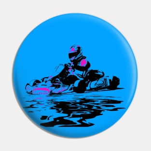 I Live to Race - Go Kart Racer Pin