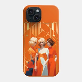 Three art deco women Phone Case