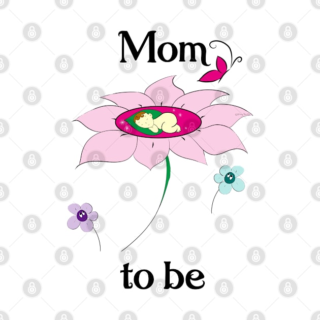 Mom To Be_Pink Flower by DitzyDonutsDesigns