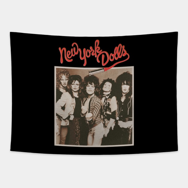 new york dolls retro 90s Tapestry by Deconstructing Comics