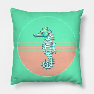 Pixel Seahorse Pillow