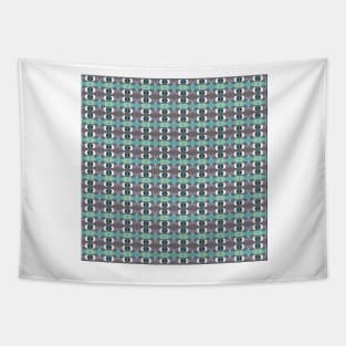 1960s Grey and Blue wallpaper pattern Tapestry