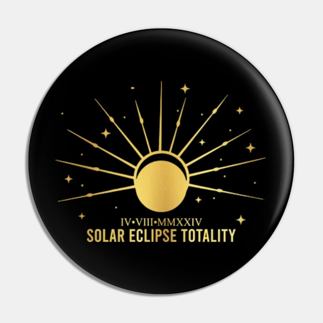 American Total Solar Eclipse April 8th 2024,Celestial Eclipse, Eclipse Souvenir, Totality Lunar Eclipse Pin by CrosbyD