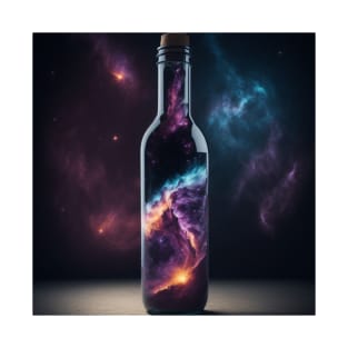 Galaxy in a wine bottle T-Shirt