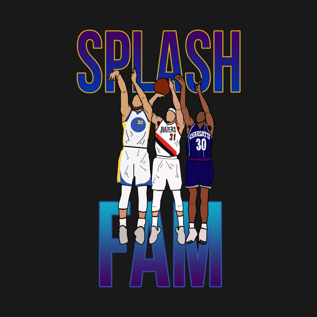 Steph Curry/Seth Curry/Dell Curry - Splash Fam by xavierjfong