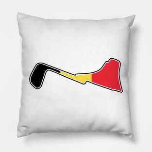 Circuit Zolder [flag] Pillow