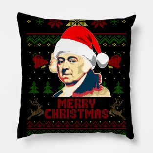 John Adams Merry Christmas Pillow