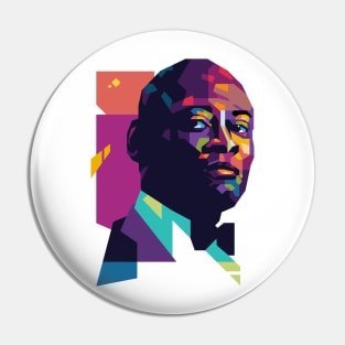 Khalid Abdul Muhammad Popart Pin