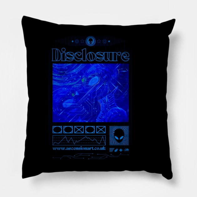 Disclosure Pillow by WWW.ASCENSIONART.CO.UK