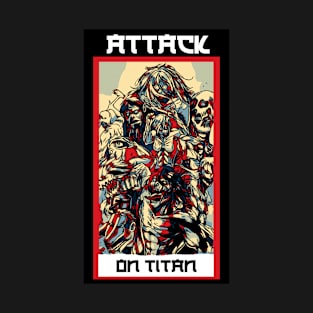 attack on titan all titan T-Shirt