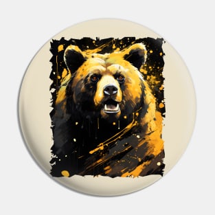 Brown Bear Painting Pin