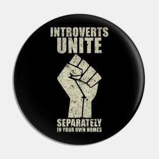 Introverts Unite Separately in Your Own Homes Pin