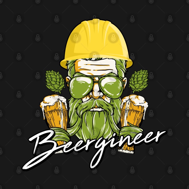 Gift for Beer Brewer Beergineer Craft Beer Hops Homebrewing by Riffize