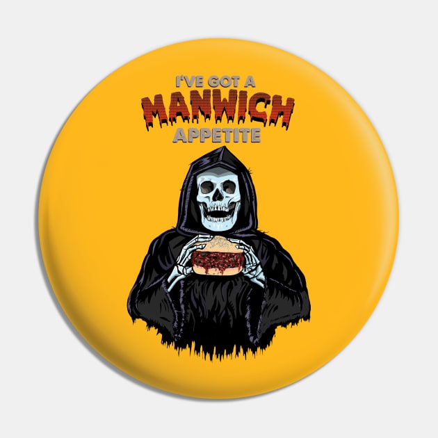 Grim Reaper has a manwich appetite Pin by FanboyMuseum