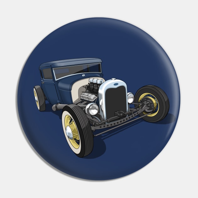 1929 Ford Model A Hot Rod Pin by candcretro