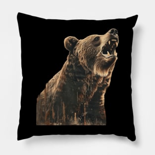 Grizzly Bear Population Pillow