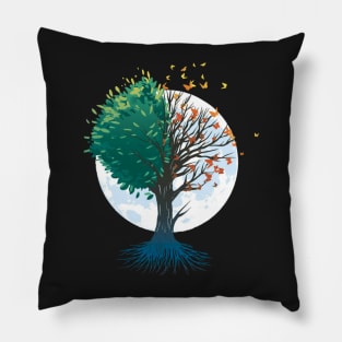 Tree of Butterflies Autumn Pillow