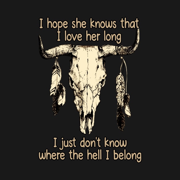 We're On The Borderline Dangerously Fine And Unforgiven Bull Skull by KatelynnCold Brew